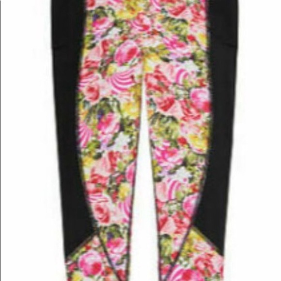 💜 Victoria's Secret x Mary Katrantzou Floral Leggings Size Small - Picture 4 of 5